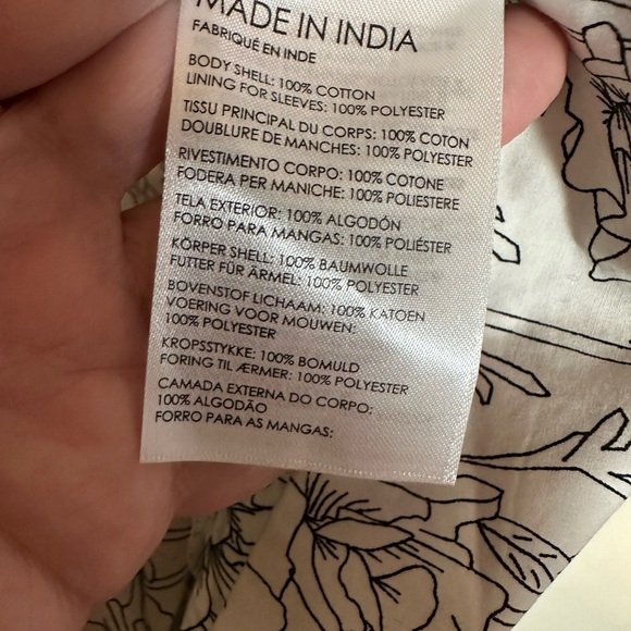 Club Monaco NWT Double V Tie Back Floral Mini Dress Short Sleeve Size 00 - Picture 5 of 6